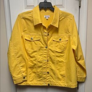 d.co Women's Vibrant Yellow Jean Jacket